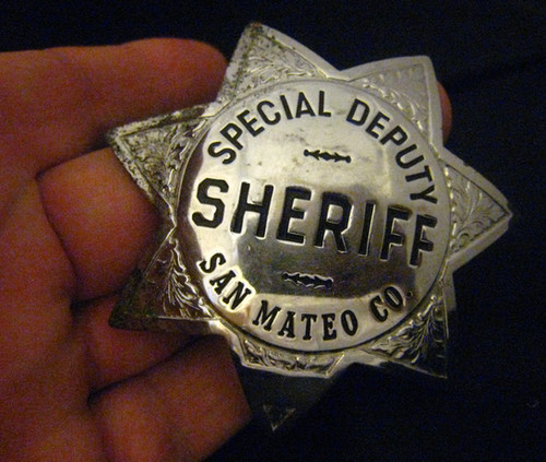 BADGE San Mateo Co SHERIFF CALIFORNIA Hallmark S.F