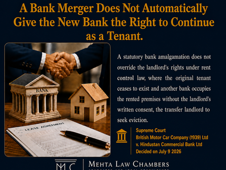Can a Landlord Evict a Tenant After a Bank Merger Without the Landlord's Consent?
