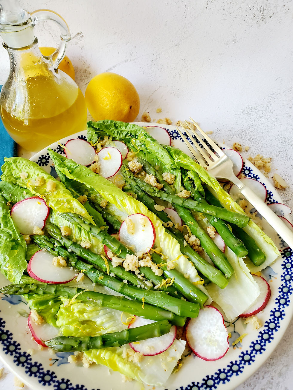 Spring Asparagus Salad With Lemon Vinaigrette - Keto | Low Cab | Gluten-Free