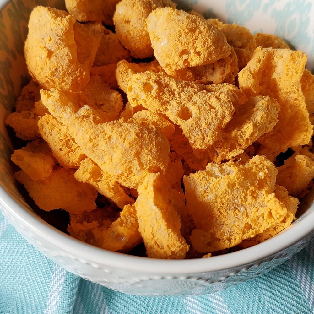 Pork Rind Cheese Puffs "Cheetos" Keto Low Carb