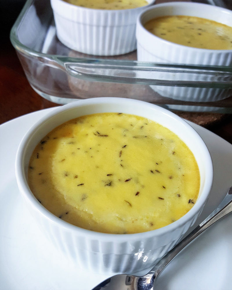 Baked Savory Egg, Cheese & Herb Custard
