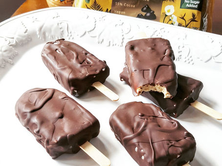 Chocolate Peanut Butter Ice Cream Bars | Keto | Low Carb | Gluten-Free