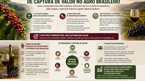 Café, vinho e novas fronteiras de captura de valor no agro brasileiro