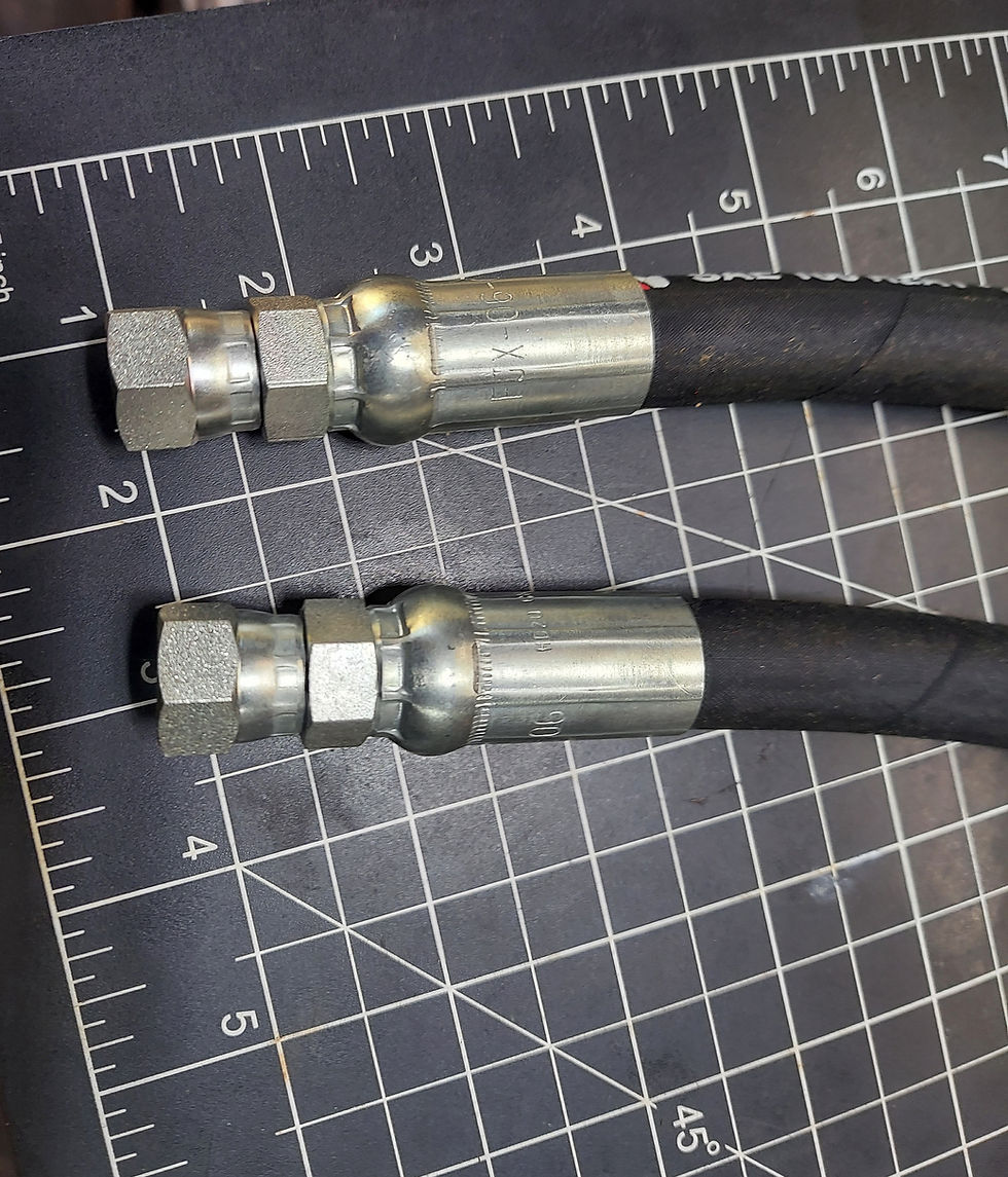 Thumbnail: C32399, C32125, C27996 Case Ingersoll LOADER Power Steering Hose KIT