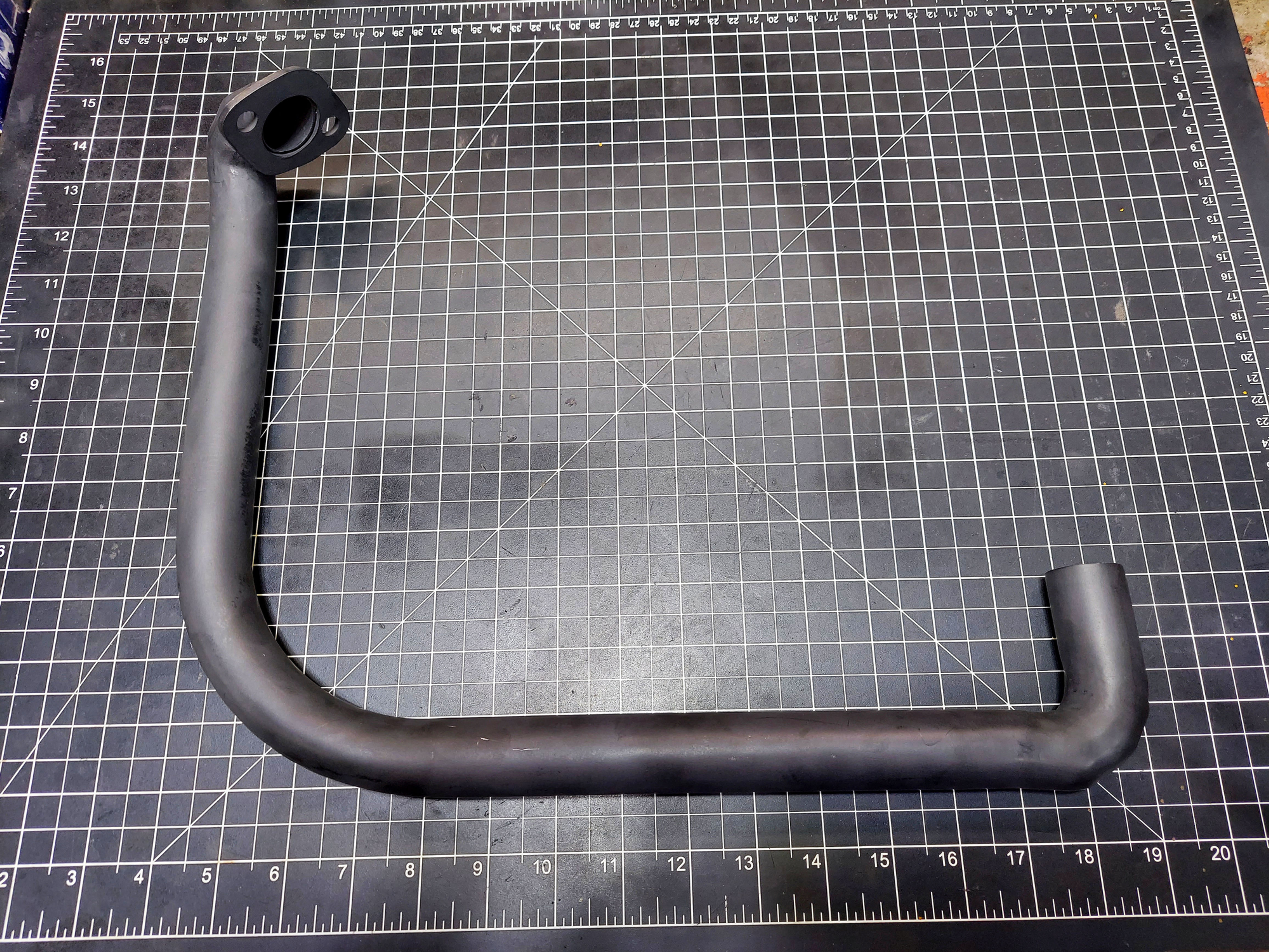 C22747 -U Exhaust Pipe For Kohler Powered Case Ingersoll WITH UNDER Hood Muffler