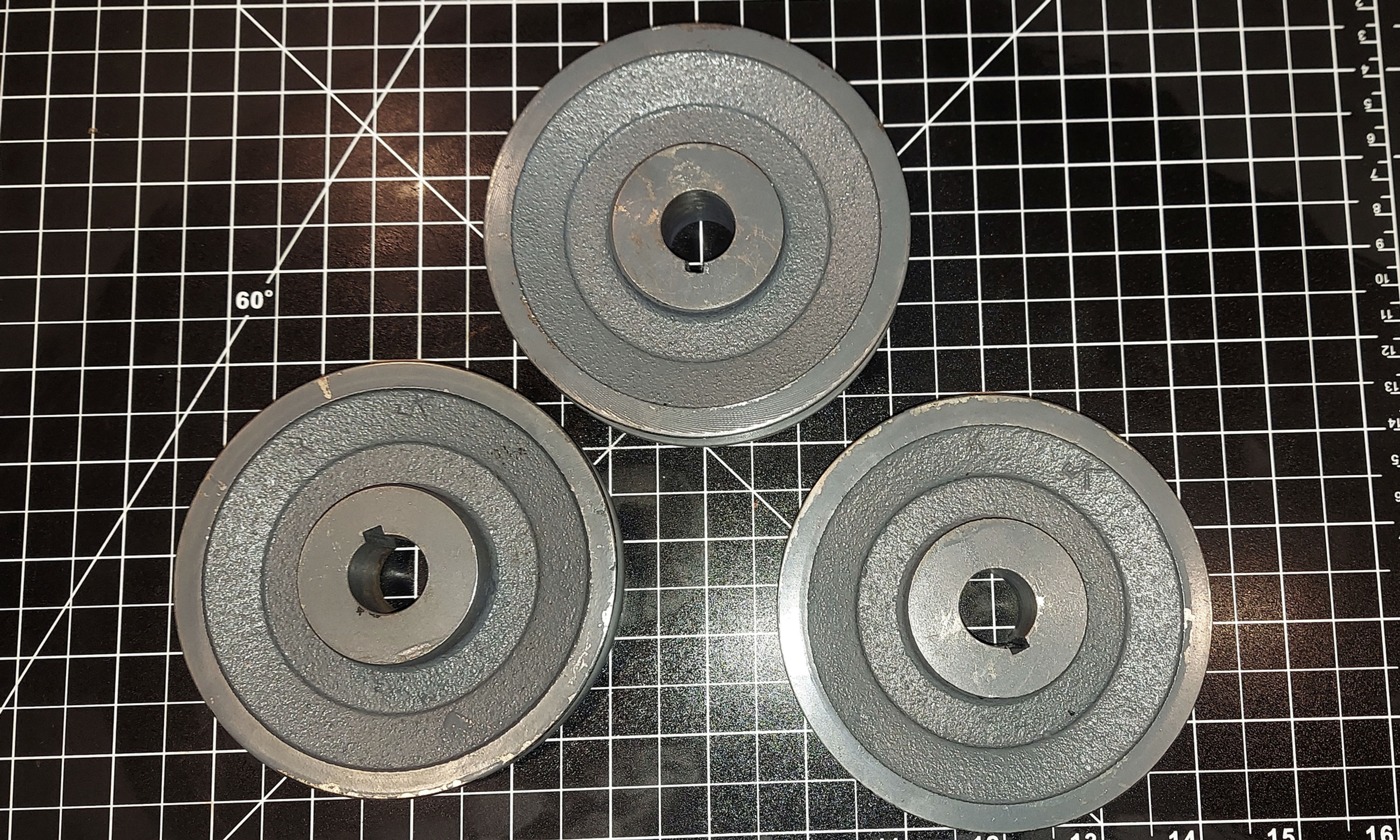 C49410 OEM Mower Pulley Kit Includes 3 Pulleys for J, K, L,M, N Mower Decks