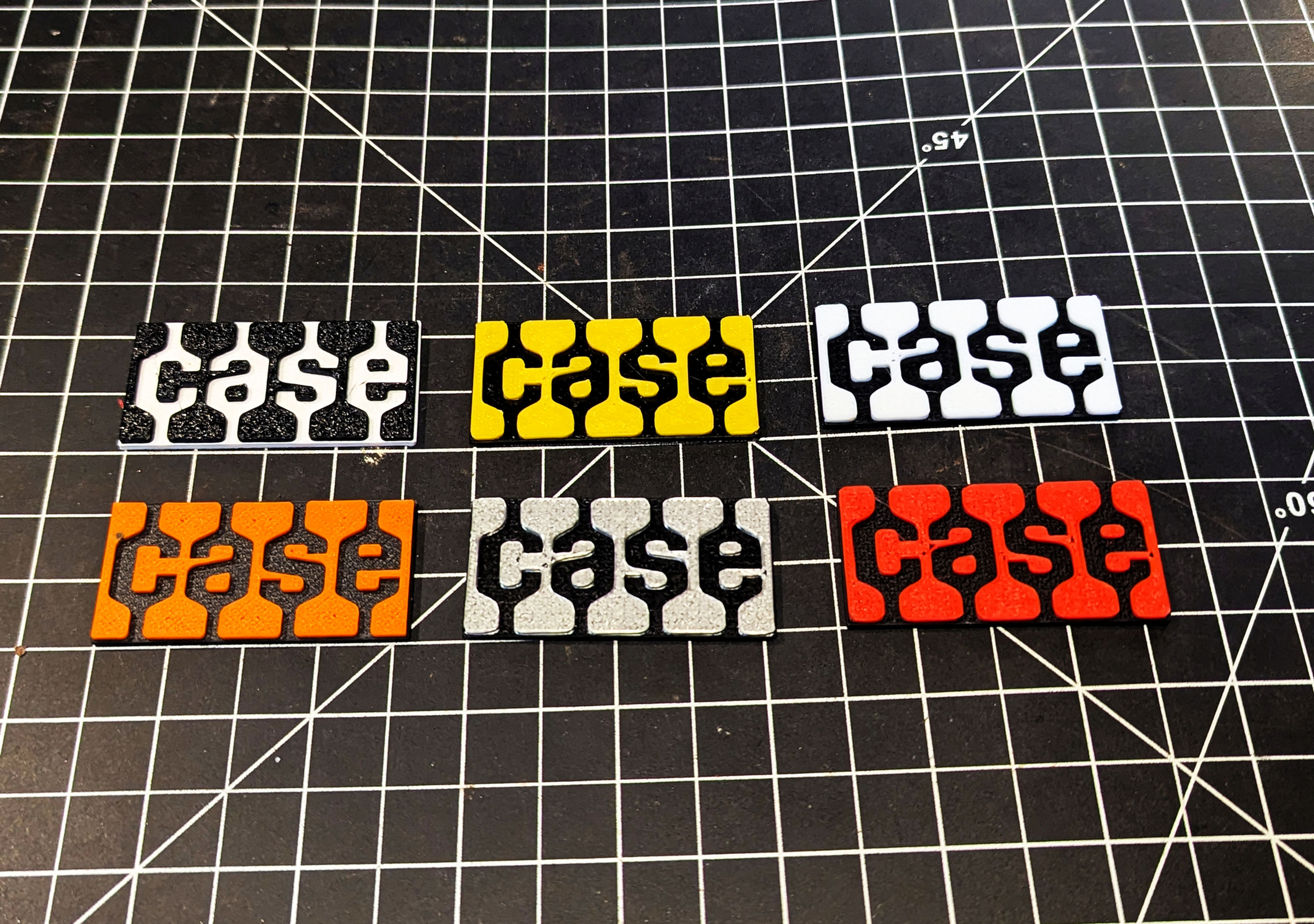 321-5040XS "Case" Emblem Medallion Early "Tread" Style C30539 Small