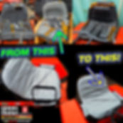 NEB0289 Seat Cover Multiple Pockets & Storage Fits Most Medium & High Back Seat