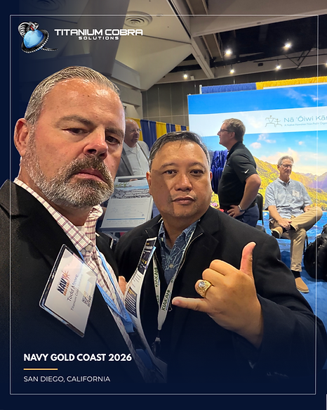 Titanium Cobra Solutions represented at Navy Gold Coast 2026 in San Diego.