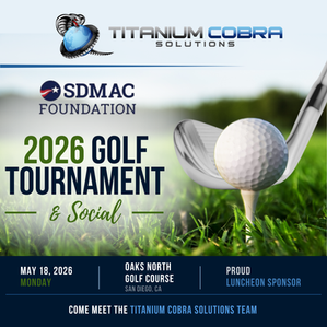 Titanium Cobra Solutions Named a Luncheon Sponsor for SDMAC Foundation 2026 Golf Tournament & Social