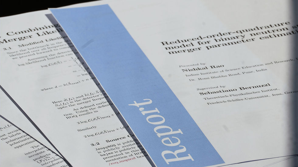 A series of papers with the title Report