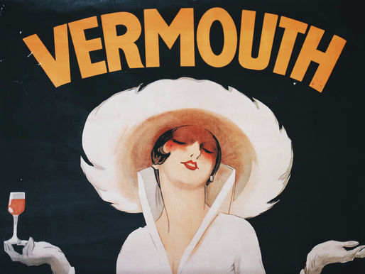 Vintage poster promoting Vermouth
