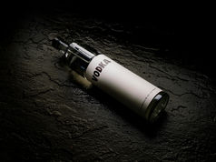 Photograph of a bottle of vodka