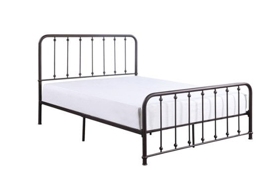 Thumbnail: Vintage style Platform Bed Antique Bronze