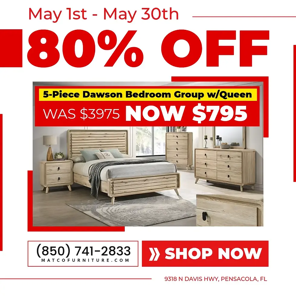 That’s a premium, high-quality bedroom suite for under $1,000!