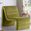 Thumbnail: Rich Olive Velvet Accent Chair Ivy Collection