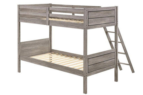 Thumbnail: Twin over Twin bunk bed Weathered Taupe