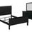 Thumbnail: 4 Piece Bedroom Set Black Louis Philippe W/Dresser