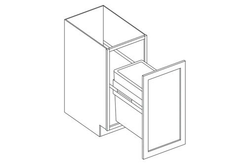 Trash Can Shaker Sand Trash Can Base w/ Full Ht Door