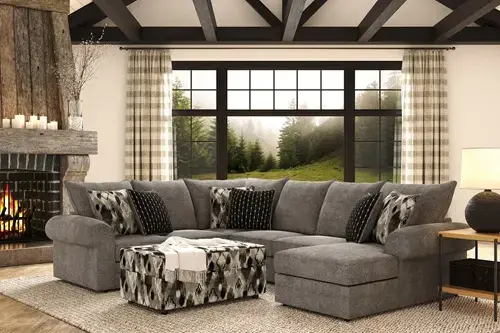 picture The Domain Dove 3-Piece U-Shape Sectional