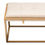 Thumbnail: Babylon Large Bench Ottoman w/ Brushed Gold Frame & Padded Seat