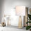 Thumbnail: 16" Glass Champagne Accent Lamp w/ Off-White Shade