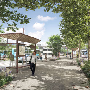 perspective de l'écostation réalisée par todomodo