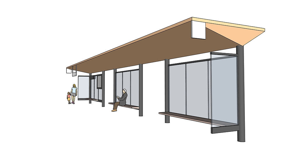 abris bus conçu par todomodo, architectes de la mobilité