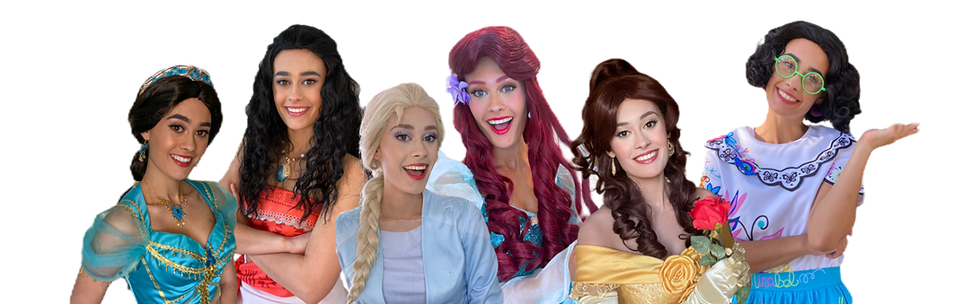 All of the princess characters together