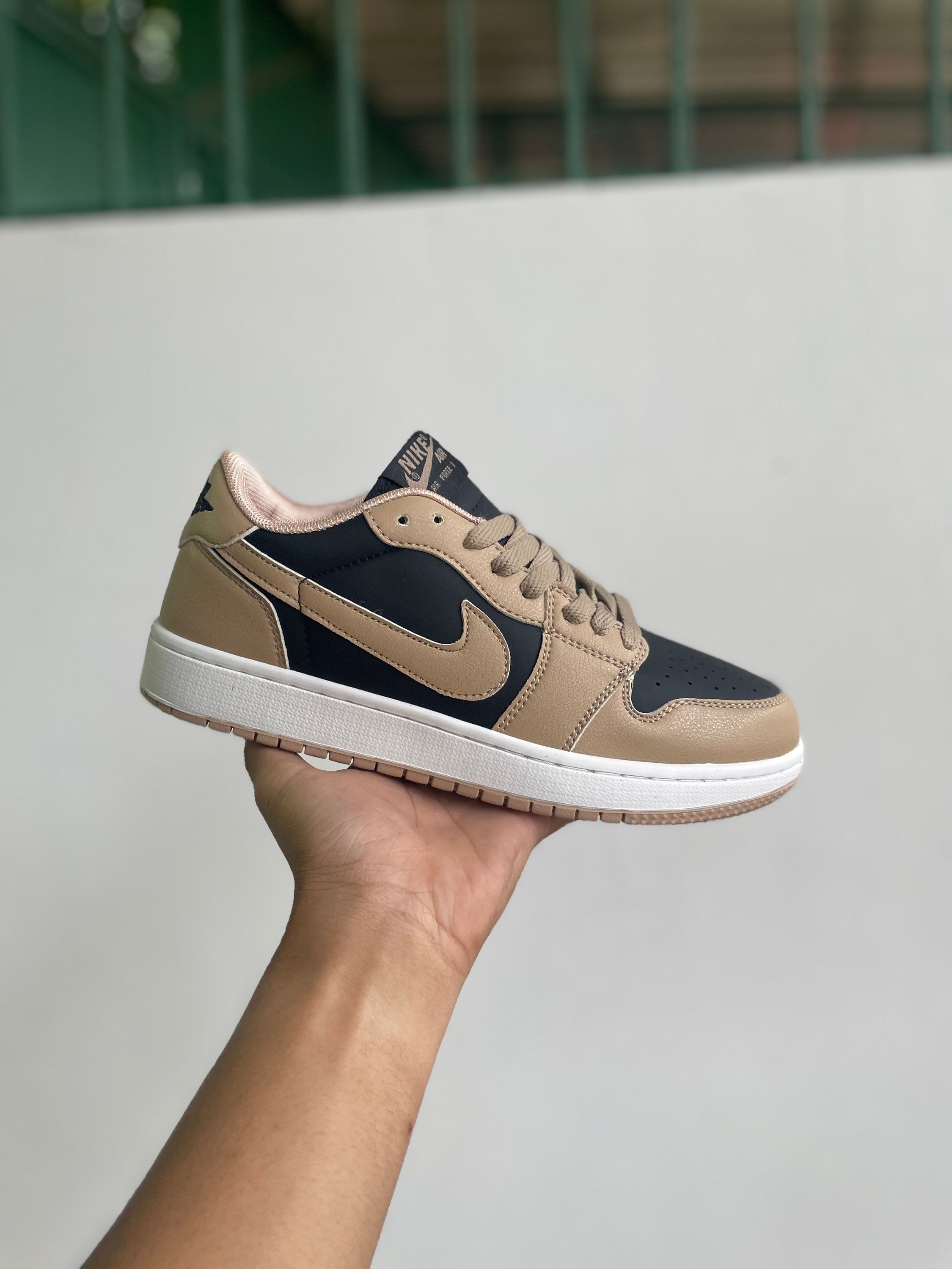 AF 1 x Aj Trainers Brown Black
