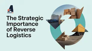 Text of The Strategic Importance of Reverse Logistics with goods on a truck.