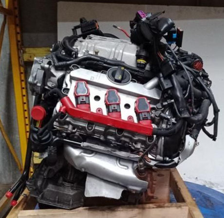 Thumbnail: 2017 2018 Audi A8 3.0L (VIN 4, 5th Digit, Supercharged Gasoline) Engine For Sale