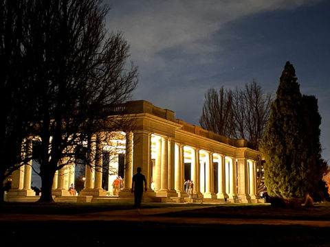 Silent disco event by Silence at the Disco at the iconic Cheesman Park Pavilion in Denver.