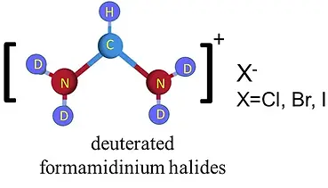 D-substituted formamidinium halides