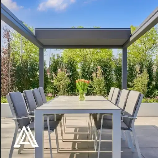 Top of the Range Opening Roof Louvred Canopy Veranda