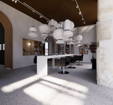 Rénovation d'un salon de coiffure