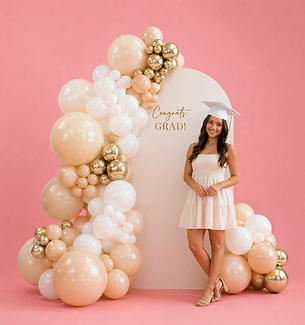 Graduation Balloons and Backdrops Balloon Arch Near Me Atlanta