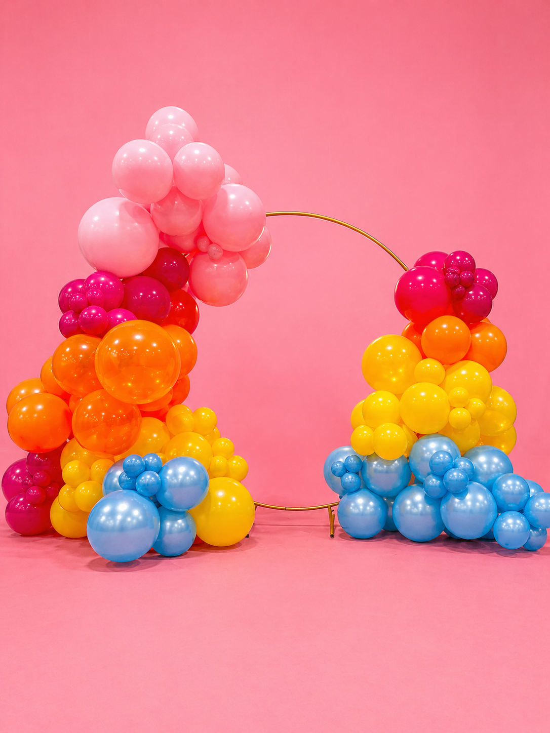 Hoop Backdrop with Balloons