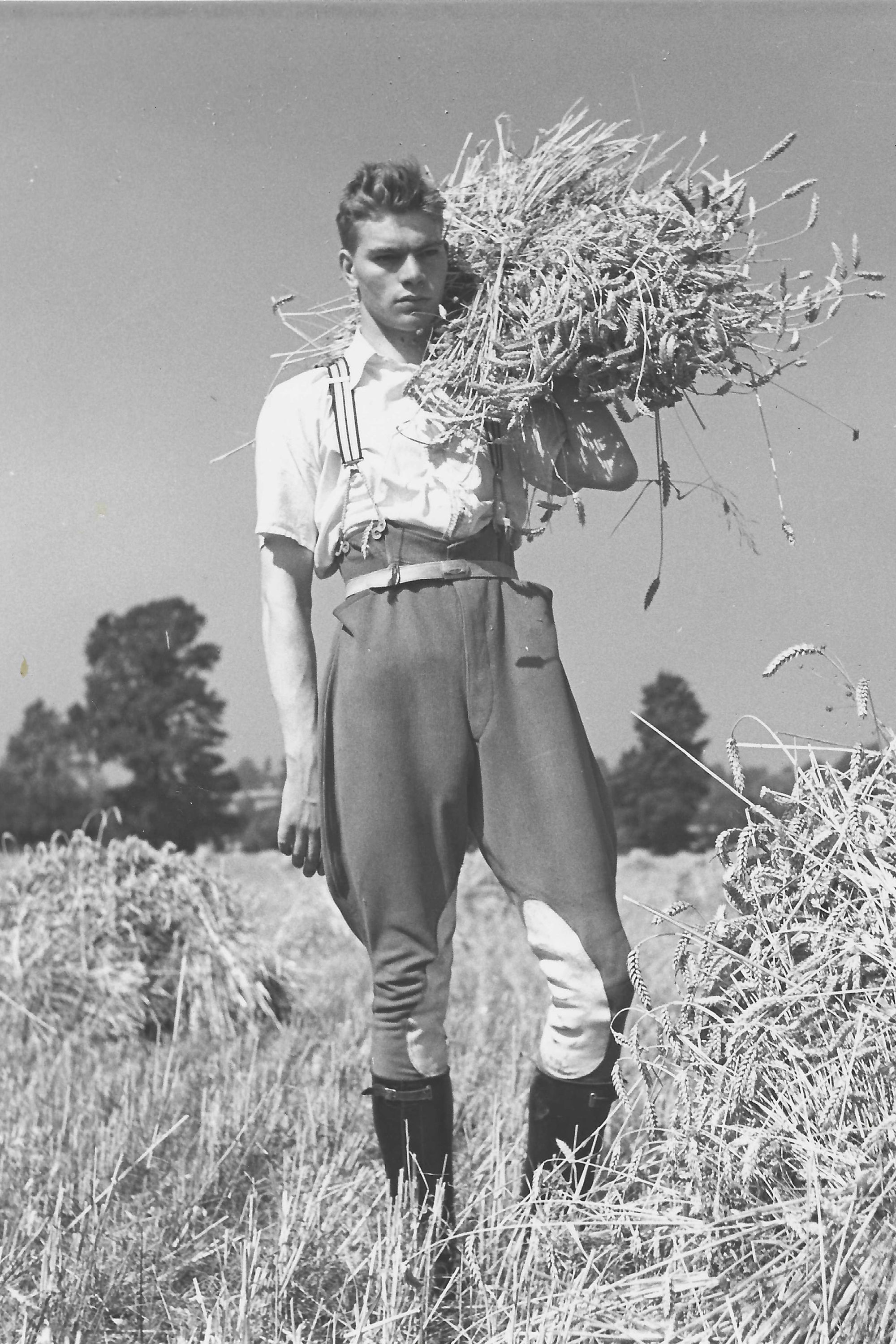 Montague Glover from A Class Apart - RM 54 - Ralph carrying wheatsheaf