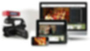 Live broadcast wedding montage with ipads, iphones and computers