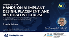 Hands-On AI Implant Design, Placement, and Restorative Course course
