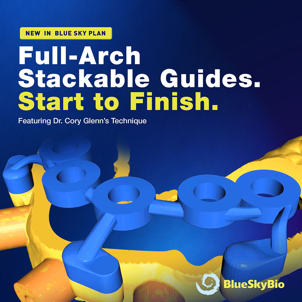 Early Access: Full-Arch Stackable Guides Are Here—Start to Finish in Blue Sky Plan