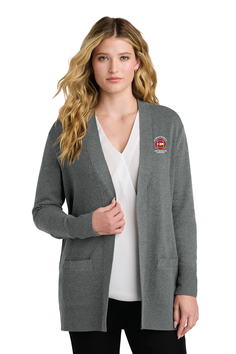 Thumbnail: Port Authority Women’s Easy Care Open-Front Cardigan Sweater (DFPC)