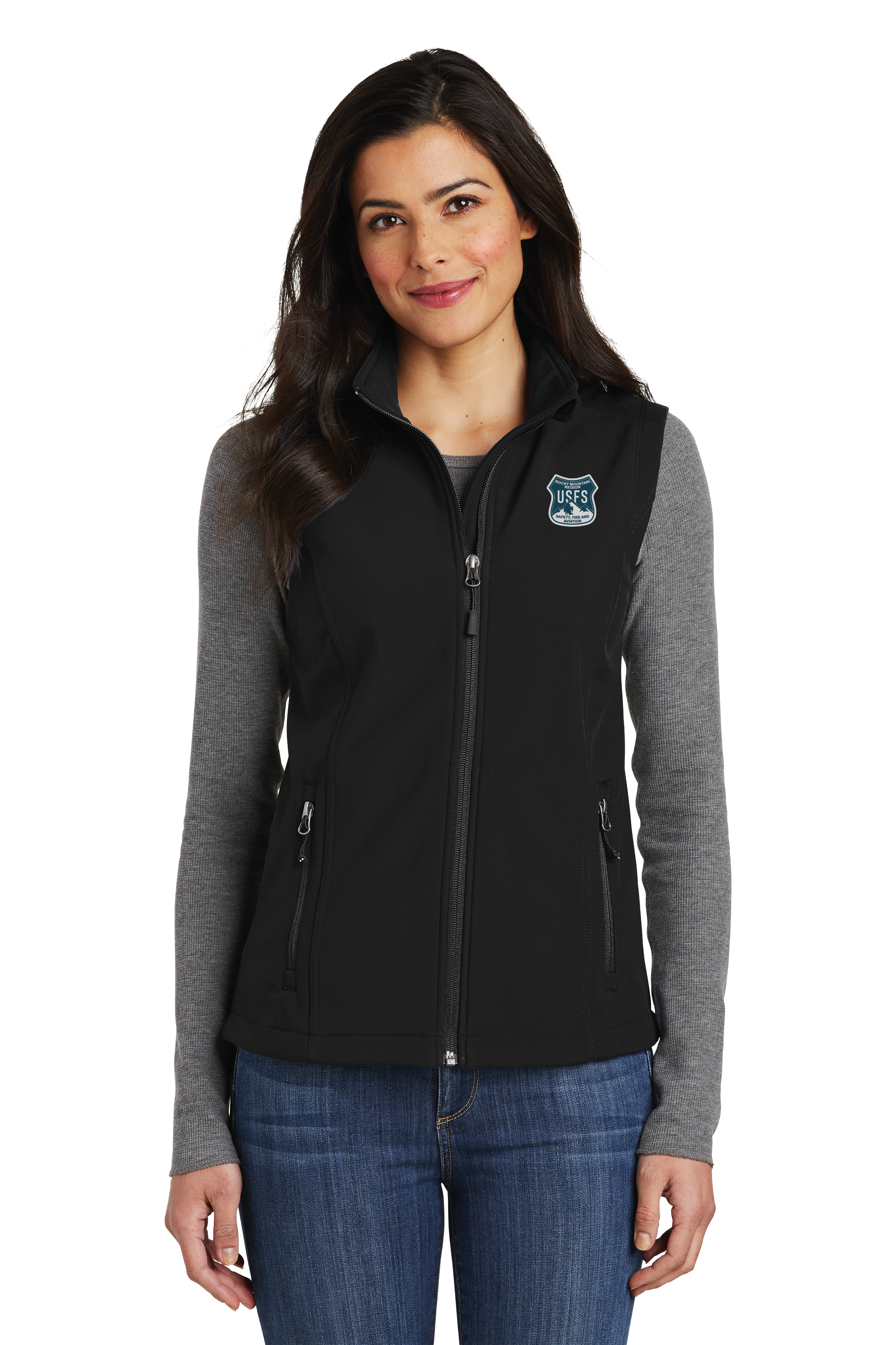 Port Authority Ladies Core Soft Shell Vest (Rocky Mountain SFAM)