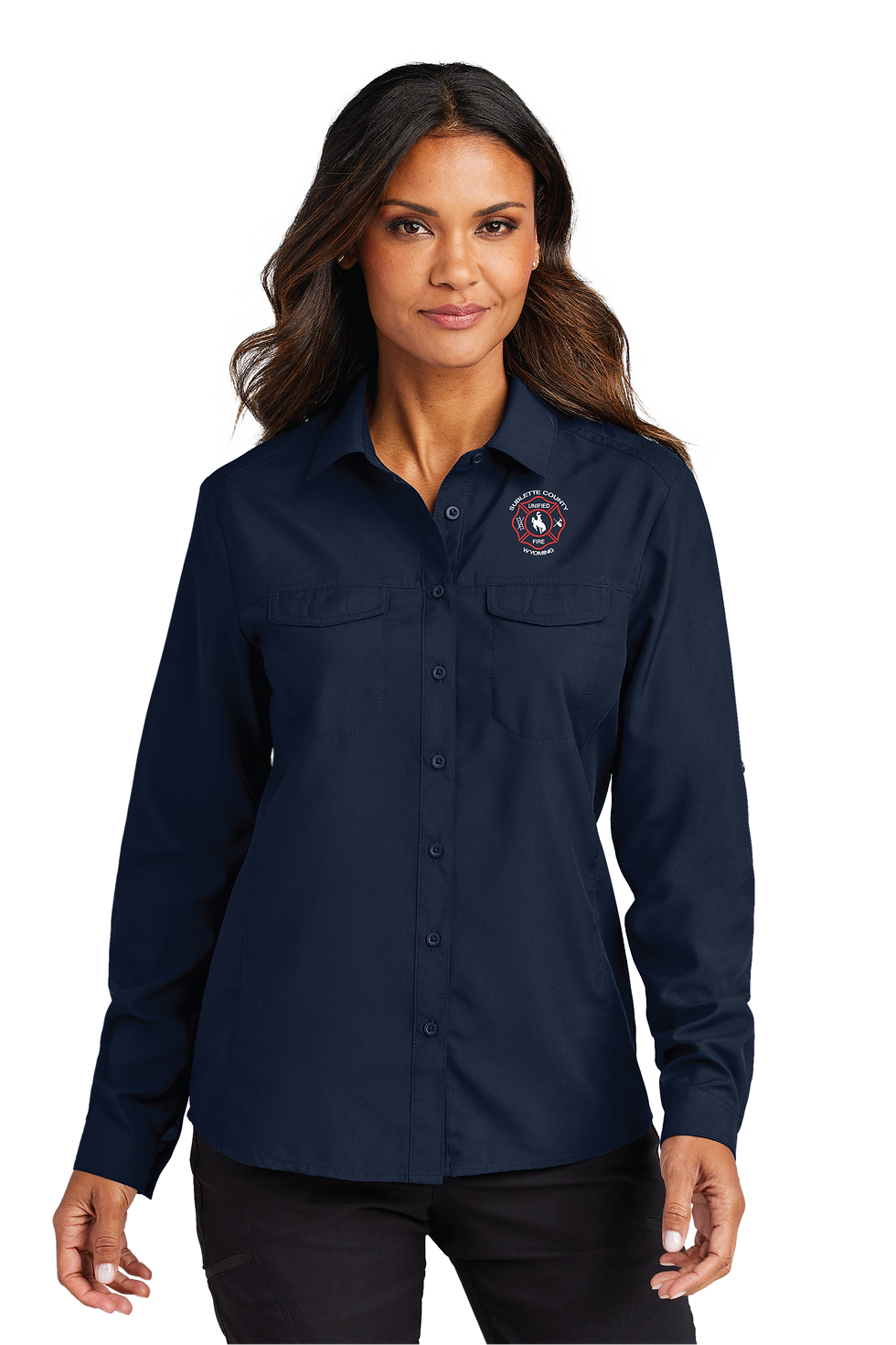 Thumbnail: Port Authority Long Sleeve UV Daybreak Shirt (Sublette Co.)