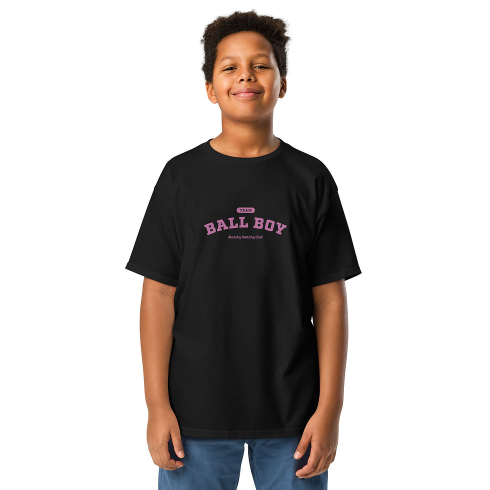 Ball Boy | Bloom Purple Varsity Cotton Youth T-Shirt