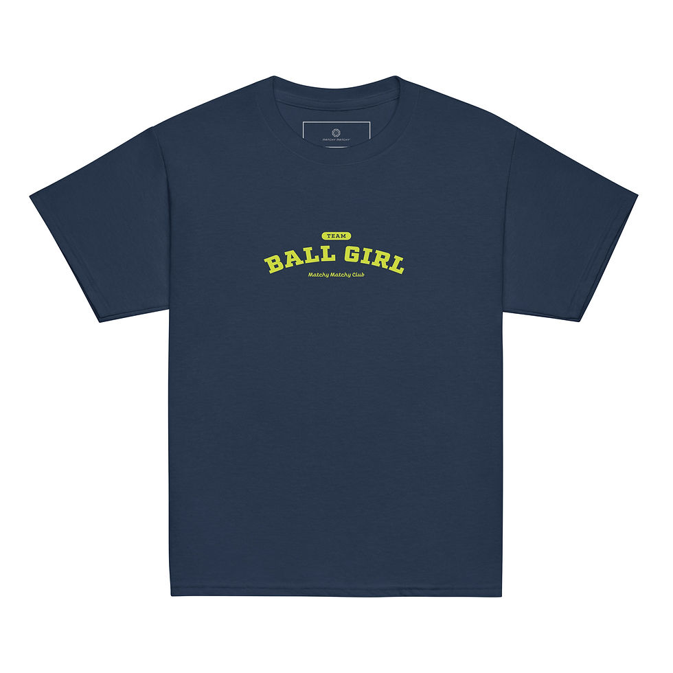 Thumbnail: Ball Girl | Pop Yellow Varsity Cotton Youth T-Shirt