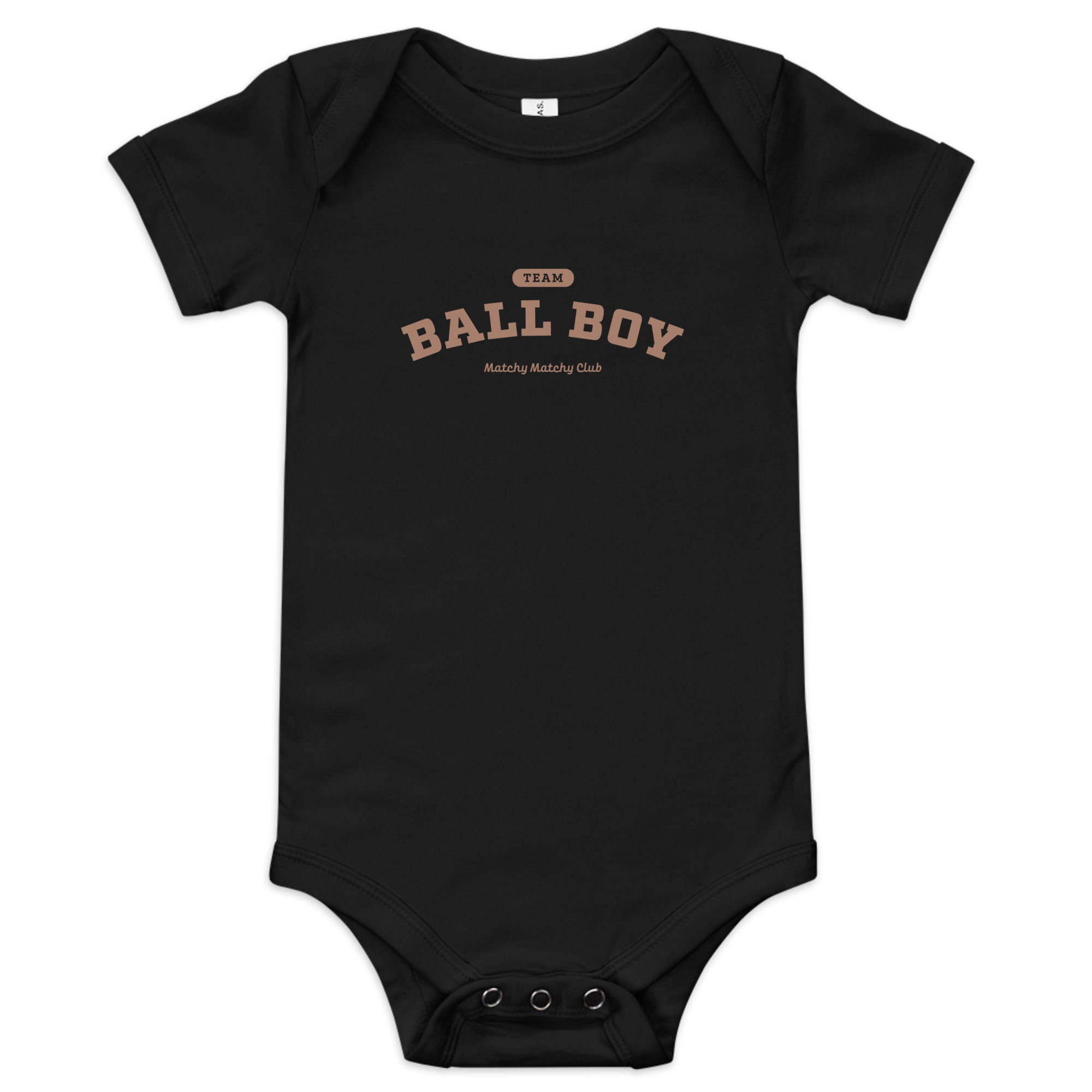 Ball Boy | Terrain Brown Varsity Cotton Onesie