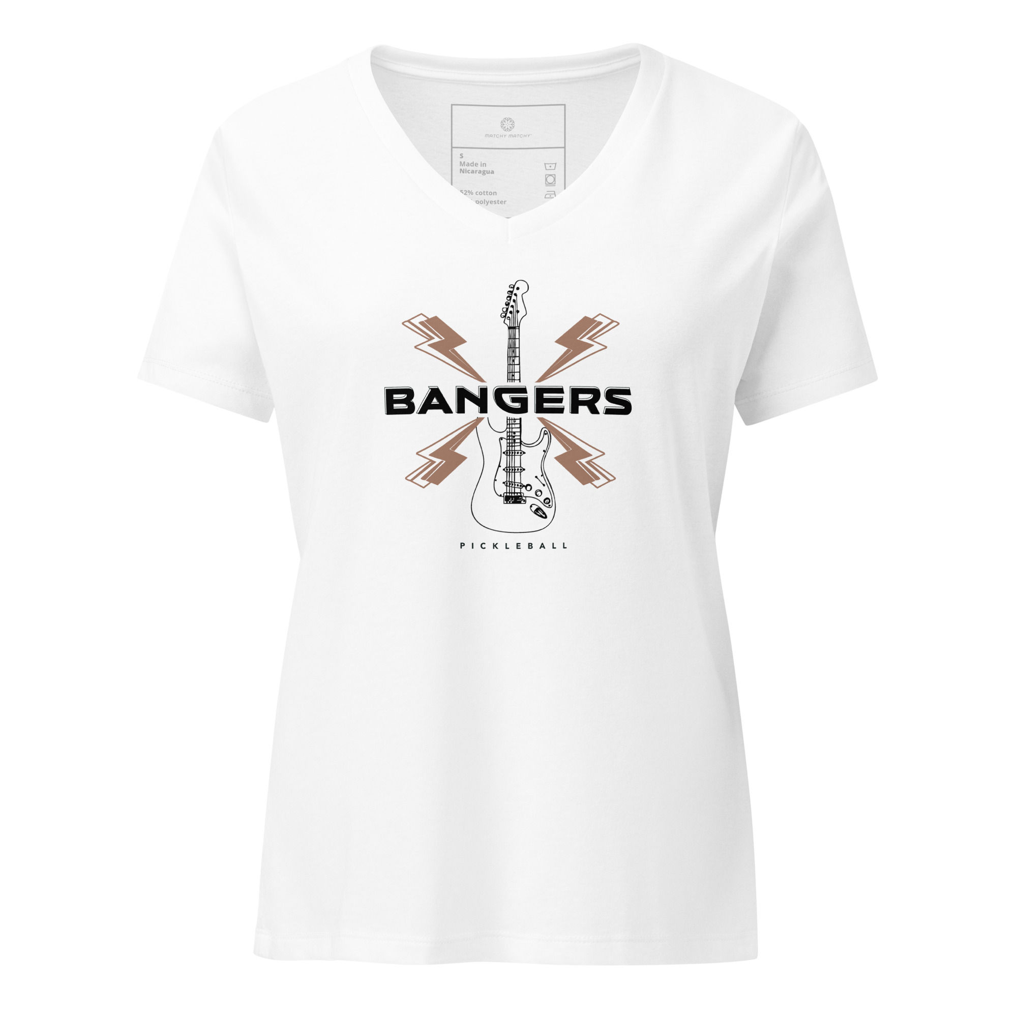Team Bangers | Graphic Women's Pickleball V-Neck T-Shirt