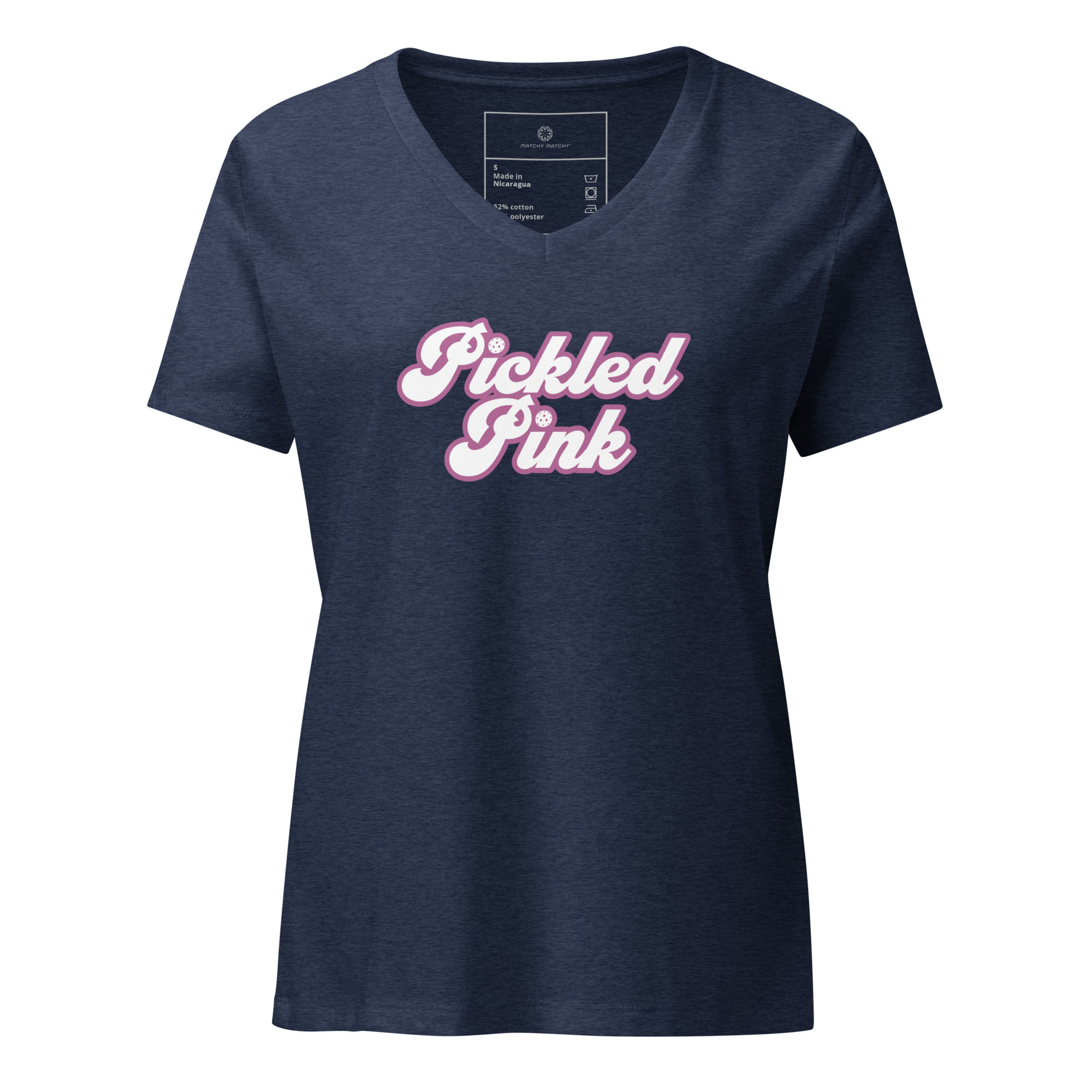 Pickled Pink | Women's Pickleball V-Neck T-Shirt